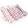 FRAMAR Large Hair Claws for Thick Hair - 4 Pack Matte Pink Claw Clips for Girls