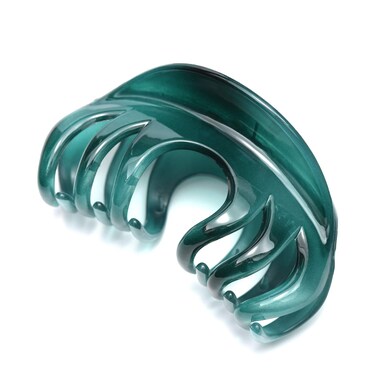 Hair Claw for Women, 4 Inch Pretty Hair Clip, Hair Grip for Thick Hair, Niagara Blue