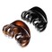 Hair Claw for Women, 4 Inch Pretty Hair Clip, Hair Grip for Thick Hair, Black and Coffee