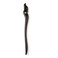 Classical Handmade Carved Hair Sticks-Natural Black Sandalwood(ebony) Hair Styling Pins Chopsticks for Hair Updo Making Accessory-7 Inches Long (Hook Moon)