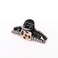 Hair Claw Clips Tortoise Barrettes Celluloid French Design Barrettes celluloid Leopard print Rhinestone Fashion Accessories with 2 Spiral Hair Ties