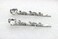 Faship A Pair Of Clear Premium Rhinestone Crystal Floral Hair Clips 2 Pcs Pins - Clear