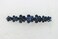 Faship Gorgeous Navy Blue Crystal Floral Small Alligator Hair Clip