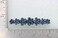 Faship Gorgeous Navy Blue Crystal Floral Small Alligator Hair Clip