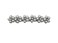 Faship Violet Purple Crystal Pearls Floral Small Hair Barrette Clip