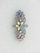 Faship Gorgeous Multicolors AB Rhinestone Crystal Flora Hair Barrette Clip