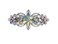 Faship Gorgeous Multicolors AB Rhinestone Crystal Flora Hair Barrette Clip