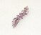Faship Gorgeous Pink Rhinestone Crystal Small Flower Barrette Clip