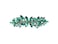 Faship Gorgeous Green Rhinestone Crystal Floral Hair Barrette Clip