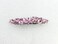 Faship Pink Premium Rhinestone Crystal Floral Small Hair Barrette Clip