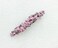 Faship Pink Premium Rhinestone Crystal Floral Small Hair Barrette Clip