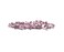 Faship Pink Premium Rhinestone Crystal Floral Small Hair Barrette Clip