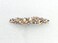 Faship Champagne Premium Rhinestone Crystal Floral Small Hair Barrette Clip