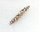 Faship Champagne Premium Rhinestone Crystal Floral Small Hair Barrette Clip