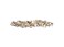 Faship Champagne Premium Rhinestone Crystal Floral Small Hair Barrette Clip