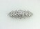 Faship Gorgeous Clear Rhinestone Crystal Floral Hair Barrette Bridal Wedding Party
