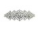 Faship Gorgeous Clear Rhinestone Crystal Floral Hair Barrette Bridal Wedding Party