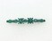 Faship Gorgeous Green Rhinestone Crystal Small Floral Hair Barrette Clip