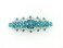 Faship Gorgeous Teal Rhinestone Crystal Floral Hair Barrette Bridal Wedding Party