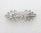 Faship Gorgeous Clear Rhinestone Crystal Small Floral Hair Barrette Clip