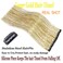 Clip in Hair Tinsel Kit Gold Tinsel Hair Extensions 24 Inch Heat Resistant for Girls Kids New Year Gift Party Cosplay