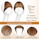 Bangs Hair Clip in Bangs-100% Human Hair Clip On Bangs Fake Bangs Clip in Bangs Real Human Hair Bangs Hair Clip In Hair Extenisons With Temples Hairpieces For Women Light Brown