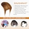 Bangs Hair Clip in Bangs-100% Human Hair Clip On Bangs Fake Bangs Clip in Bangs Real Human Hair Bangs Hair Clip In Hair Extenisons With Temples Hairpieces For Women Light Brown