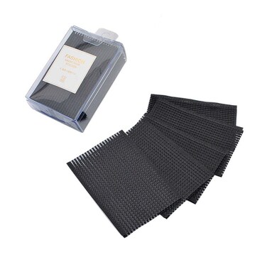 10Pcs Black Magic Bang Hair Styling Tool - Plastic Paste Posts, Square Hair Holders, Barber Grippers Accessories