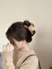 Large Plush Bear Hair Jaw Clips &amp; Barrettes - Thick &amp; Long Hair, Brown, Claw Clips for Women &amp; Girls