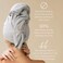 VOLO Hero Capri Blue Hair Towel   Ultra Soft, Super Absorbent, Quick Drying Nanoweave Fabric   Reduce Dry Time by 50%   Large Towel Wrap for All Hair Types   Anti Frizz &amp; Anti Breakage   Microfiber