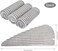 VIVOTE Microfiber Hair Towel Wrap Anti Frizz Hair Turban Hair Drying Towel for Women Wet Hair Absorbent Hair Towel Wrap Head Wrap After Shower 10 x 25.5Inch 3Pack Gray