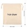 3   6   8 Pack Hair Dryer Bags Drawstring Bag Container Hairdryer Bag for travel bathroom (3 PCS Grey)