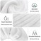 IVARYSS Super Towel Scrunchies for Drying Hair, Absorbent and Soft Microfiber for Frizz Free, Large Thick Ponytail Holder Wet Hair Accessories for Women and Girls, 4 PCS (White Grey)