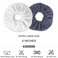 IVARYSS Super Towel Scrunchies for Drying Hair, Absorbent and Soft Microfiber for Frizz Free, Large Thick Ponytail Holder Wet Hair Accessories for Women and Girls, 4 PCS (White Grey)
