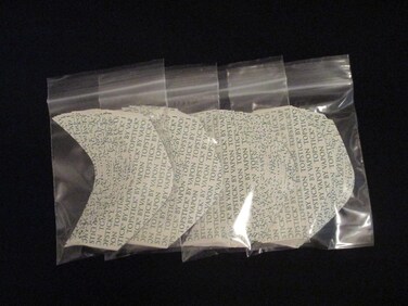 Topstick Custom Cut Front "B Curve" (100 Double-Sided Strips) Clear Hairpiece Tape 3" - By Vapon