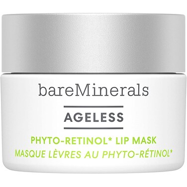 bareMinerals Ageless Phyto-Retinol Lip Mask with Plant-Based Retinol Alternative + Hyaluronic Acid, Leave-On Lip Sleeping Mask, Vegan