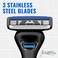 Jeremy's Razors for Men - Sprint 3 Razor Blade Refills - 8 Cartridges (Fits All 2nd Gen Jeremy's Razor Handles) - Stainless Steel, Lubricating Strip, Easy Rinse Design - Men's Shaving Blades Refill