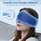 2 Pack Cooling Gel Eye Mask - Puffy Eyes, Dark Circles, Migraine Relief,HSA FSA Eligible, FACEMOON Reusable Sleep Mask for Hot &amp; Ice Cold Compress, Long Lasting Comfort for Dry Eyes(Black,Blue)