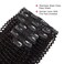 ABH AMAZINGBEAUTY HAIR Kinkys Curly Clip in Hair Extensions 3C and 4A Double Wefts Real Remy Human Hair Curly Clip ins for African Americans 120 Grams, #1B Natural Black 14 Inch