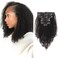ABH AMAZINGBEAUTY HAIR Kinkys Curly Clip in Hair Extensions 3C and 4A Double Wefts Real Remy Human Hair Curly Clip ins for African Americans 120 Grams, #1B Natural Black 14 Inch