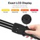 PARWIN PRO BEAUTY 7 in 1 Curling Iron Wand Set,Dual Voltage Curling Wand with 7 Interchangeable Diamond Ceramic Hair Curler Wands with LCD Temperature Control Auto Shut Off Black