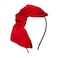 C&Eacute;LLOT Women 8" Super Big Bows Hairstyle Hair Hoop Silky Fabric Hair Bows HeadBand for Girls Teens (Red)