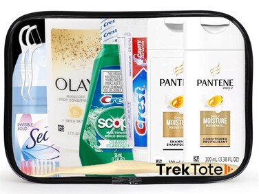 15-Piece Travel Toiletries Kit &ndash; TSA Approved Hygiene Set with Lightweight, Compact Toiletry Bag &ndash; Essential Toiletries Set for Men and Women &ndash; Portable, Reusable, and Perfectly Sized for Easy Packing