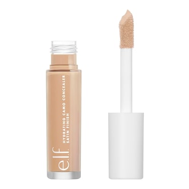 e.l.f. Hydrating Camo Concealer, Lightweight, Full Coverage, Long Lasting, Conceals, Corrects, Covers, Hydrates, Highlights, Medium Warm, Satin Finish, 25 Shades, All-Day Wear, 0.20 Fl Oz