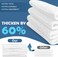 Thick Face Towels Disposable, 100% Cotton Biodegradable Facial Wipes, Ultra Soft Face Towels for Drying, Face Towelettes Disposable Multi-Purpose for Cleansing, Skincare and Makeup Remover, 4 Pack