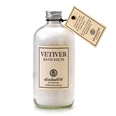 elizabethW Vetiver Bath Salts in Bottle