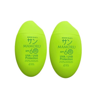 2 Packs Madam Kilay's Mamoru SPF 60 UVA/UVB Protection - 50g each
