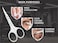 Nail Scissors Curved - Professional Eyebrow Scissors for Women and Men, Facial Hair Small Grooming Scissors for Nail, Eyebrows, Nose Hair, Mustache, Beard, Eyelashes, Dry Skin - Manicure Scissors