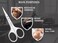 Nail Scissors Curved - Professional Eyebrow Scissors for Women and Men, Facial Hair Small Grooming Scissors for Nail, Eyebrows, Nose Hair, Mustache, Beard, Eyelashes, Dry Skin - Manicure Scissors