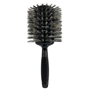 Phillips Brush Luxe Monster Vent 2 Professional Hair Brush (4.5&rdquo; Diameter Barrel) &ndash; Black &amp; Rose Gold Vented Hairbrush with Nylon Reinforced Boar Hair Bristles, Ergonomic Rubber Grip